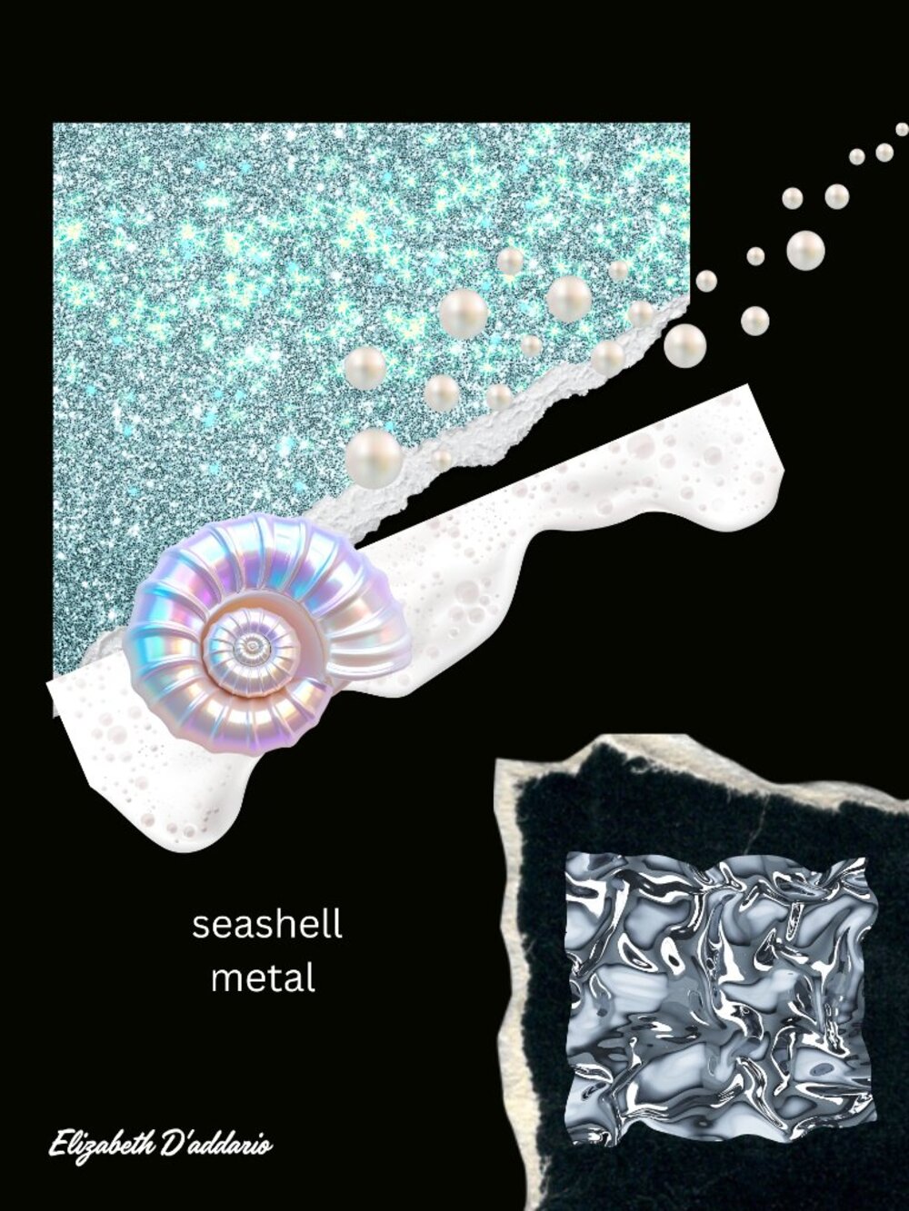 Seashell Metal Original Art